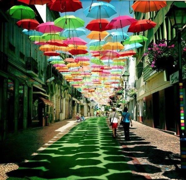 serenity happy color umbrella